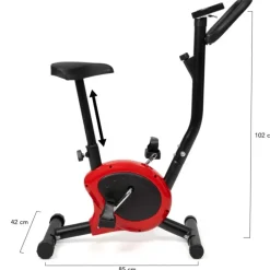 Vélo d'appartement avec écran LCD multifonction
